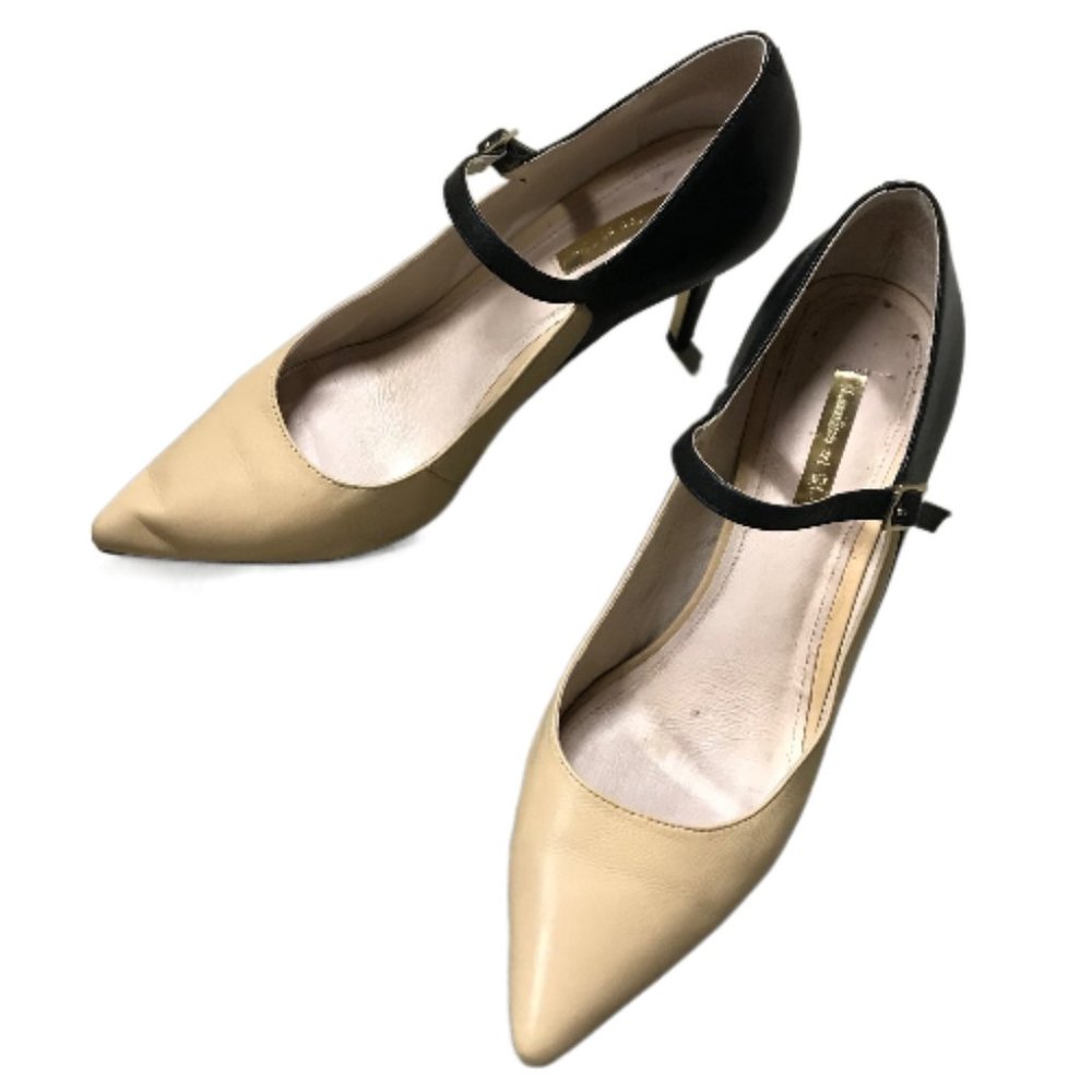 LOUISE ET CIE Lo-Ione Color Block Leather Heels Sz 9M / 39